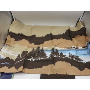 Vintage Burlington House Standard Pillowcases Pair The Mountain Outdoor No Iron
